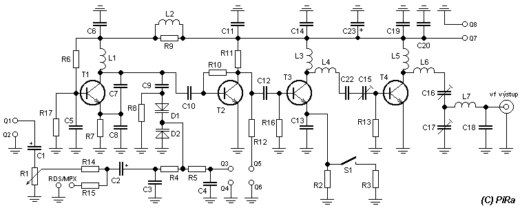 12 Watt Fm Transmitter Circuit Diagram - 1 Watt Fm Transmitter Circuit - 12 Watt Fm Transmitter Circuit Diagram